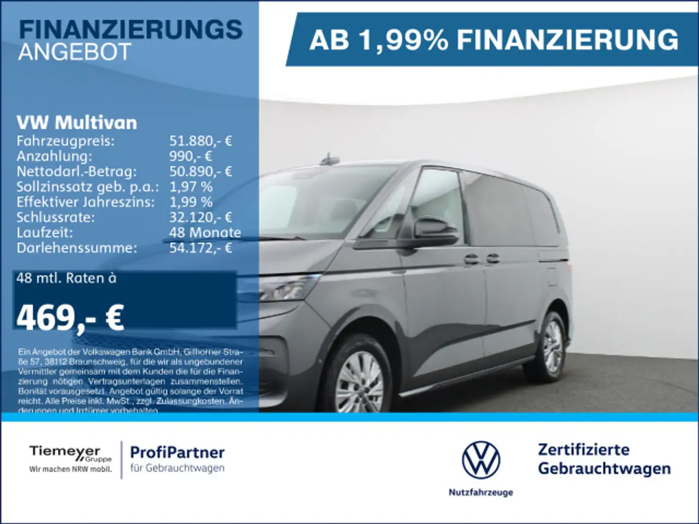 Volkswagen T7 Multivan T7 Multivan TDI 7-SITZE VIS-A-VIS AHK ACC Grau - 1