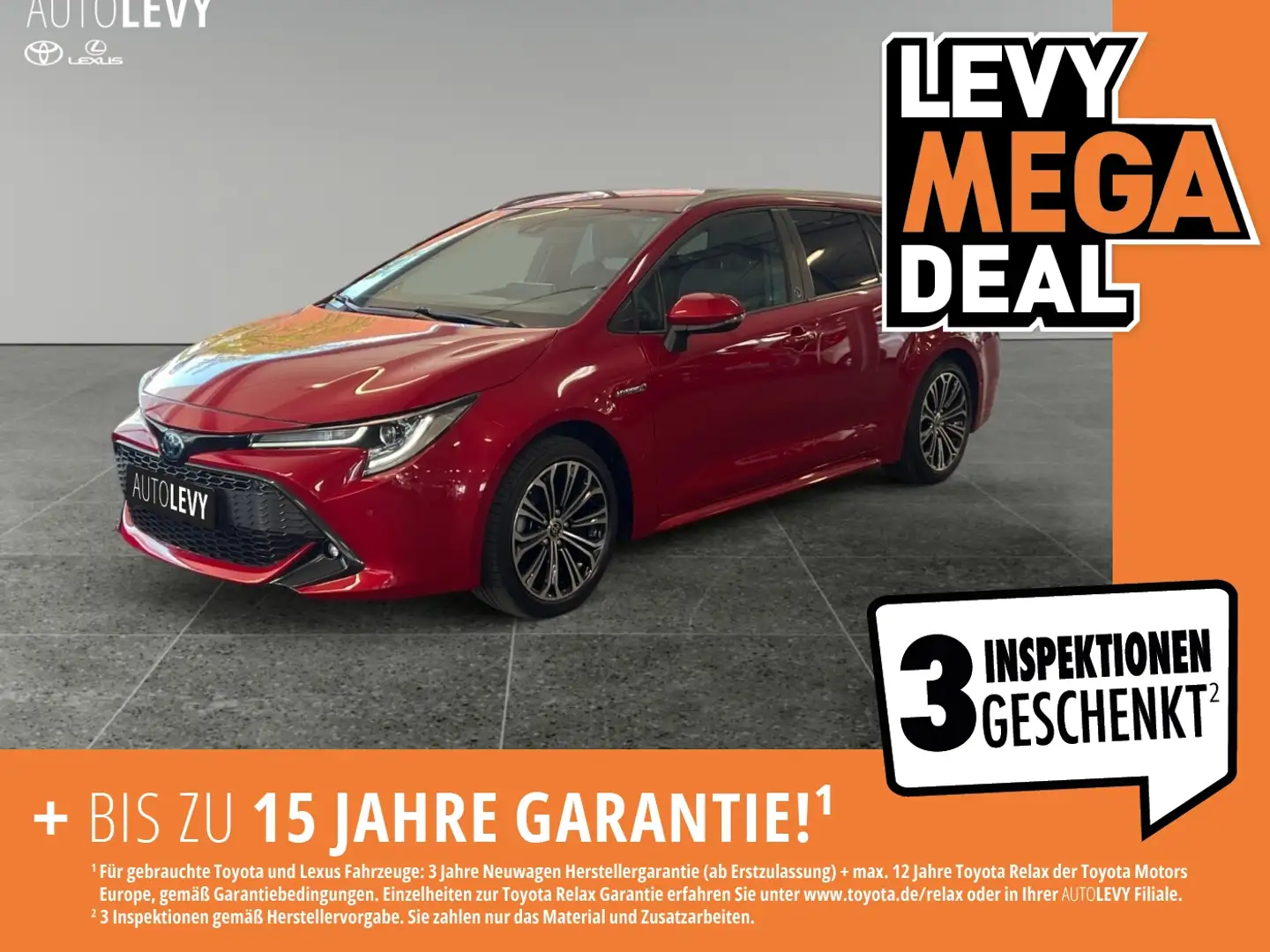 Toyota Corolla Touring Sports 1.8 Team D *8FACH*CARPLAY* Czerwony - 1