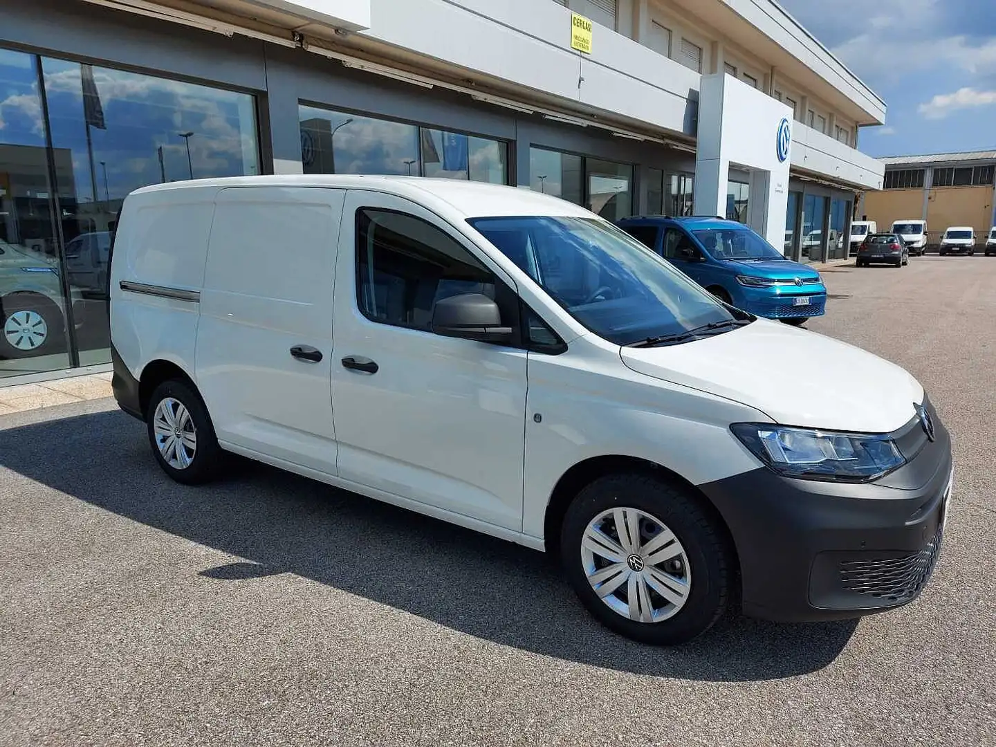 Volkswagen Caddy 5ª serie 2.0TDI 122 CV CARGO MAXI DSG Wit - 1