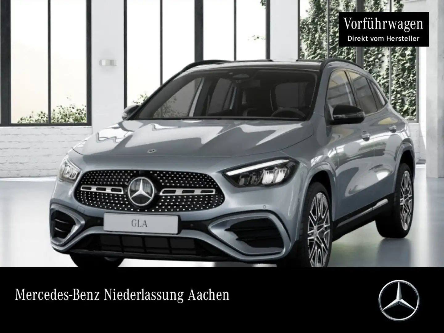 Mercedes-Benz GLA 180 AMG+NIGHT+PANO+AHK+LED+KAMERA+TOTW+KEYLESS Silber - 1
