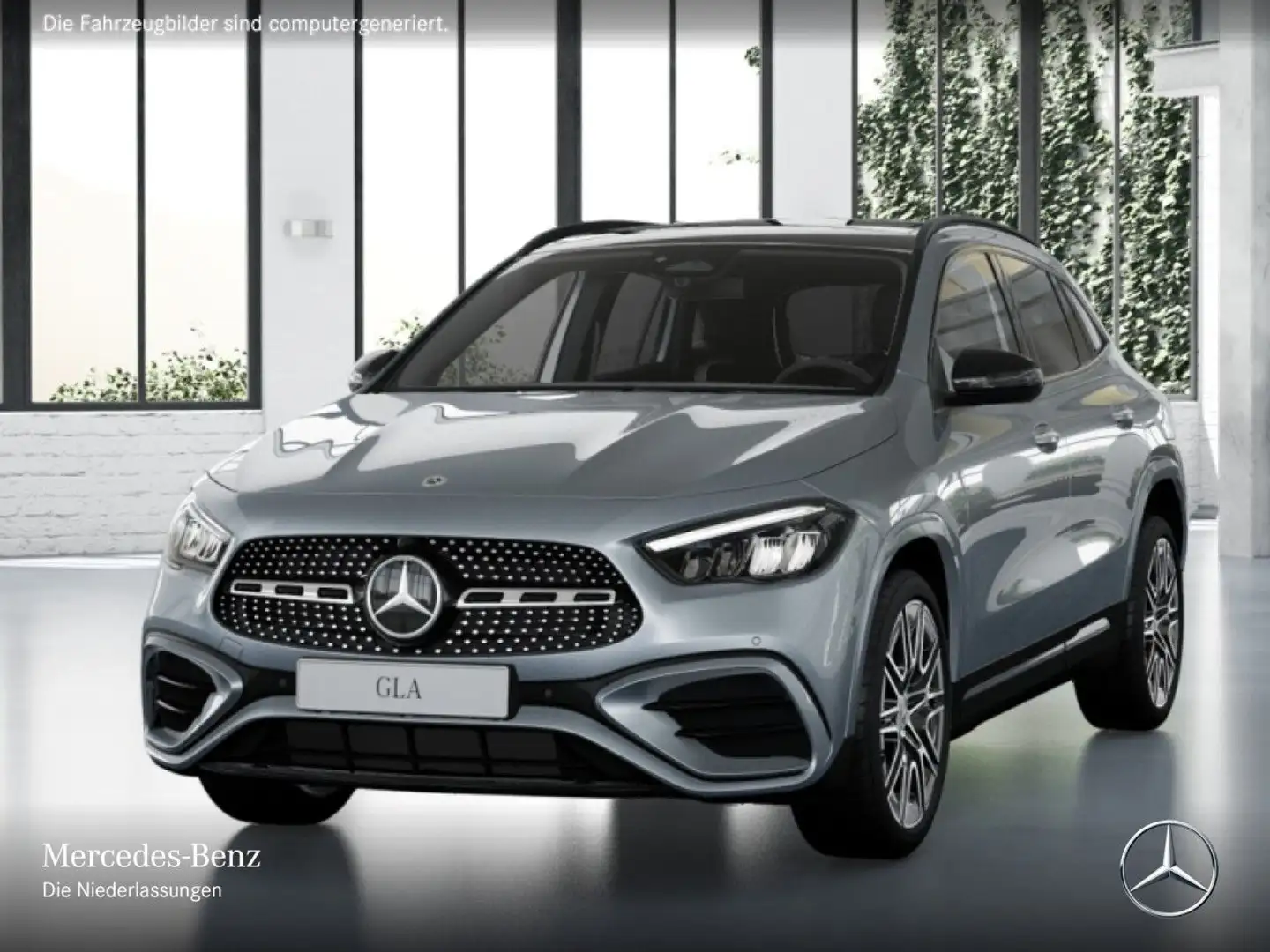 Mercedes-Benz GLA 180 AMG+NIGHT+PANO+AHK+LED+KAMERA+TOTW+KEYLESS Silber - 2