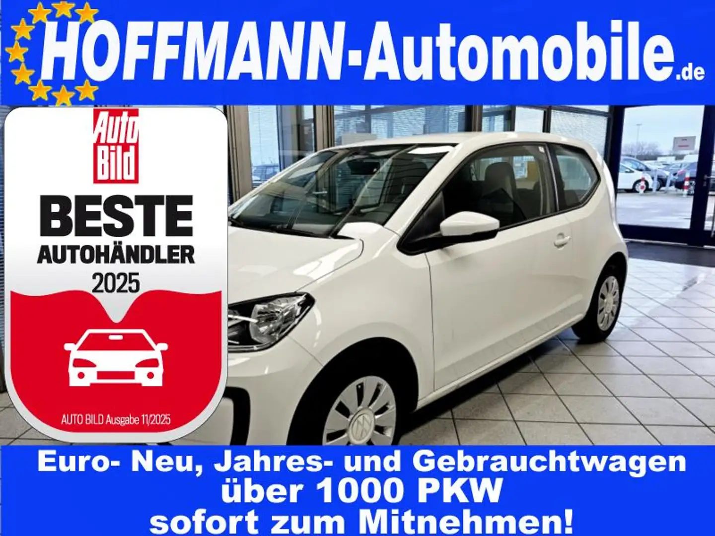 Volkswagen up! move up! PDC,Klima,Ganzjahresreifen,M+M Weiß - 1