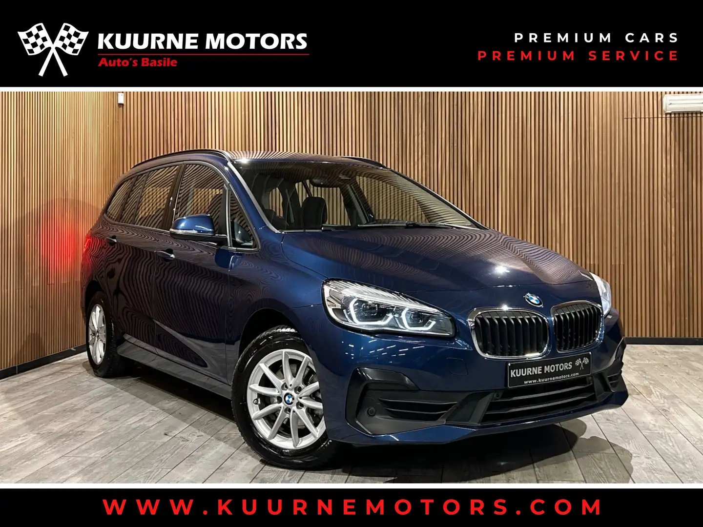 BMW 216 dA GT 7pl Alu16"/Led/Gps/Pdc/Airco *1j garantie* Bleu - 1