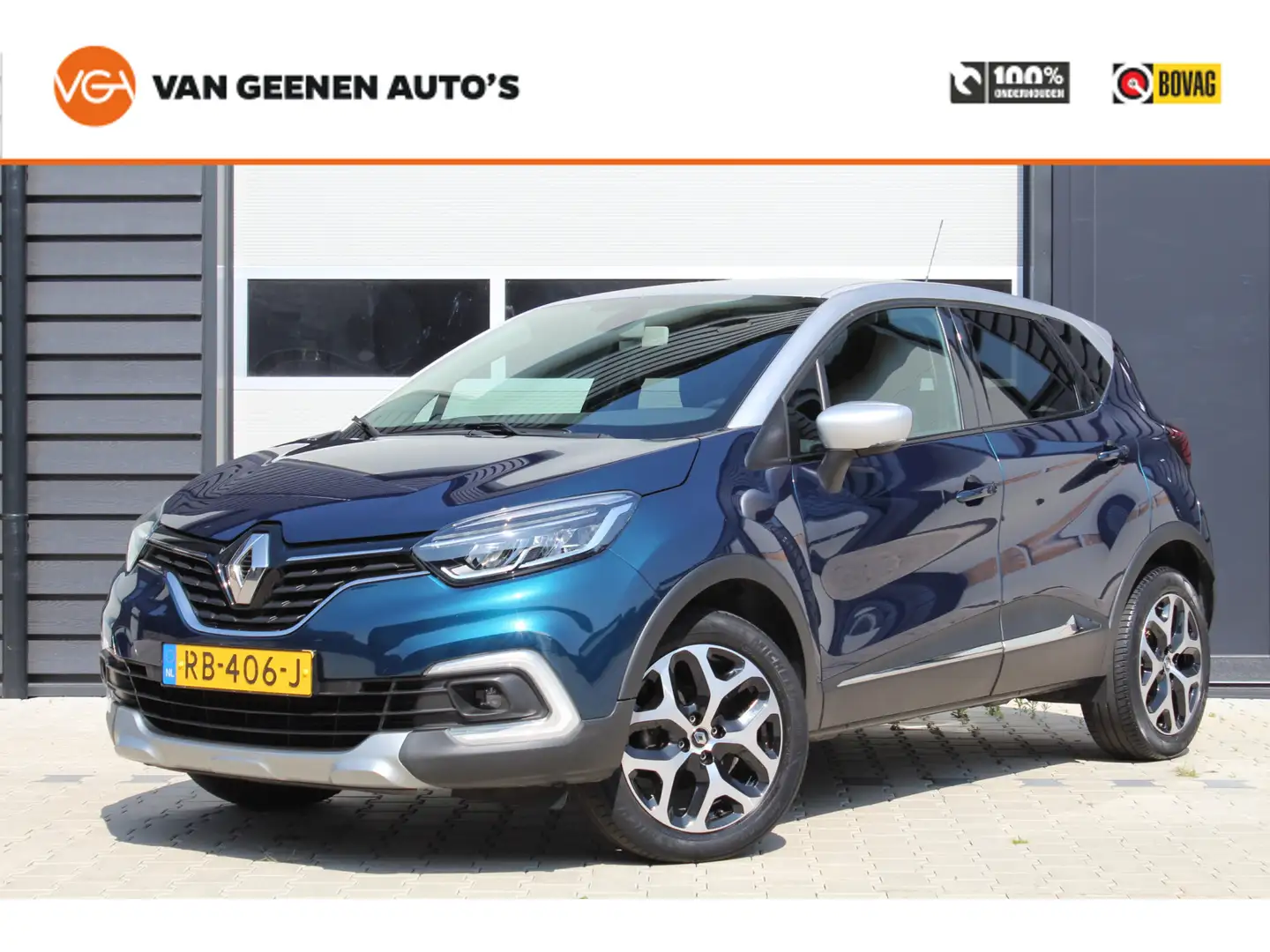 Renault Captur 0.9 TCe Intens | Dealer onderhouden Blauw - 1