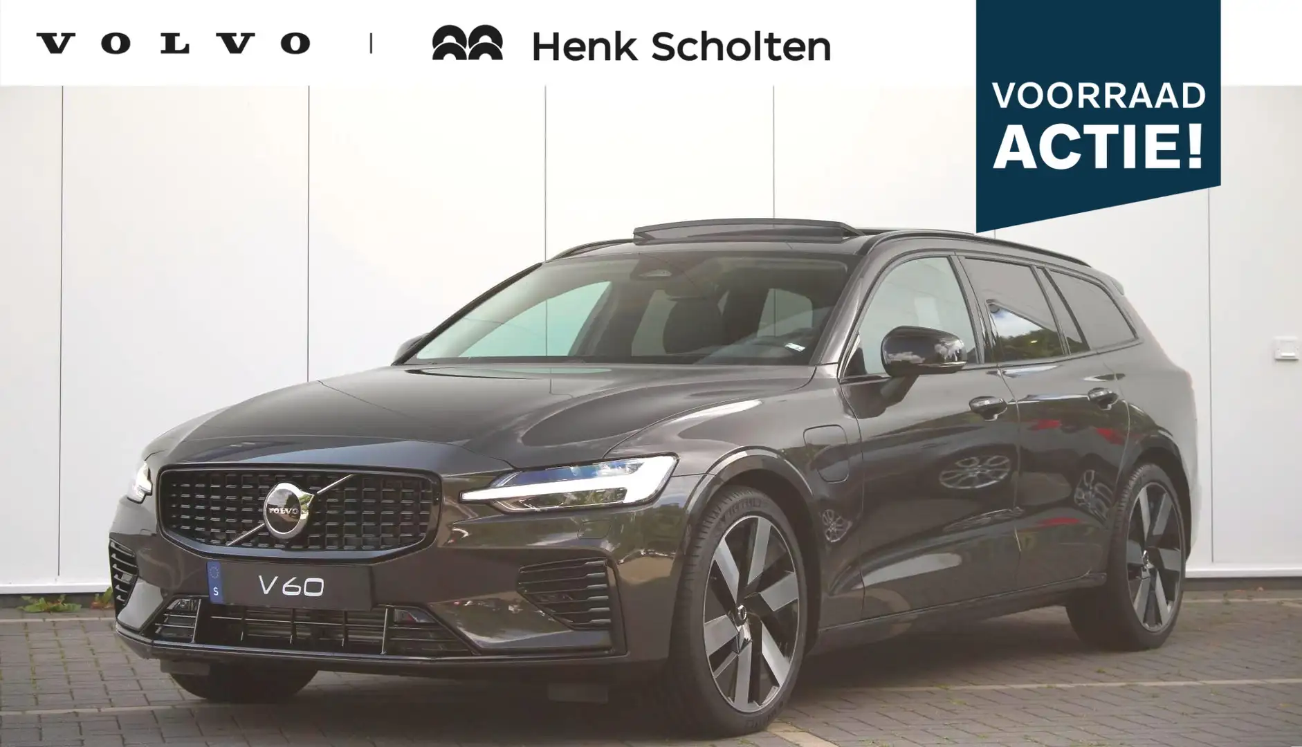 Volvo V60 T8 455PK Plug-in hybrid AWD Ultra Dark | Adaptieve Grijs - 1