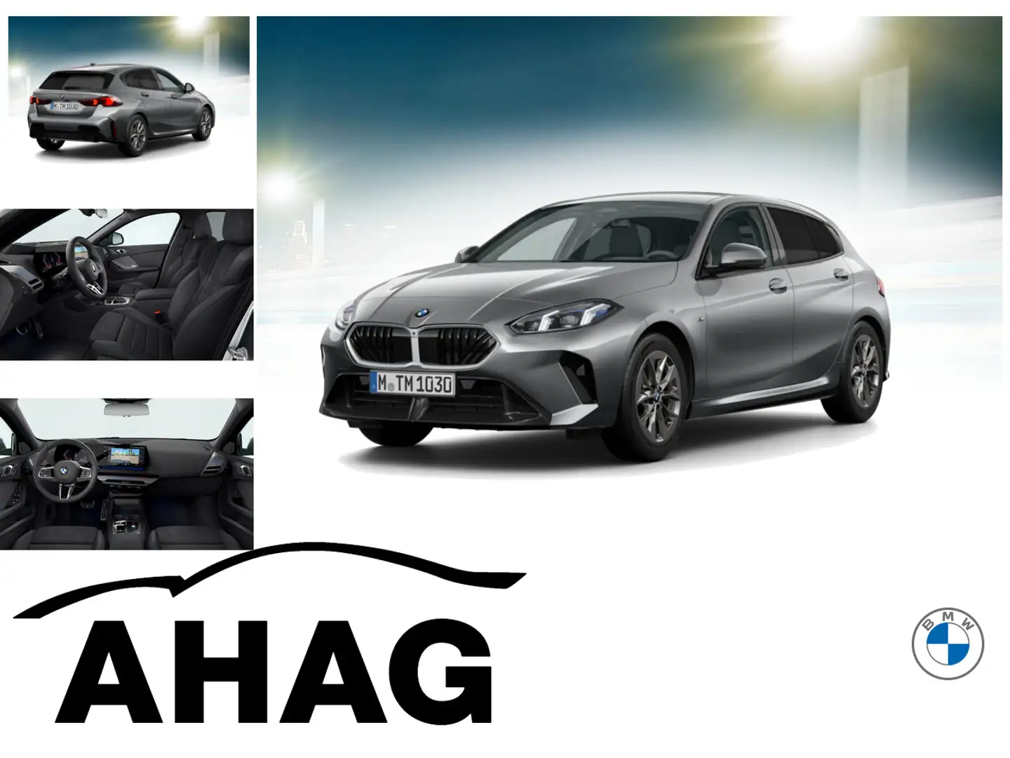 BMW 114 120 Steptronic M Sportpaket Klimaaut. Head-Up Grau - 1