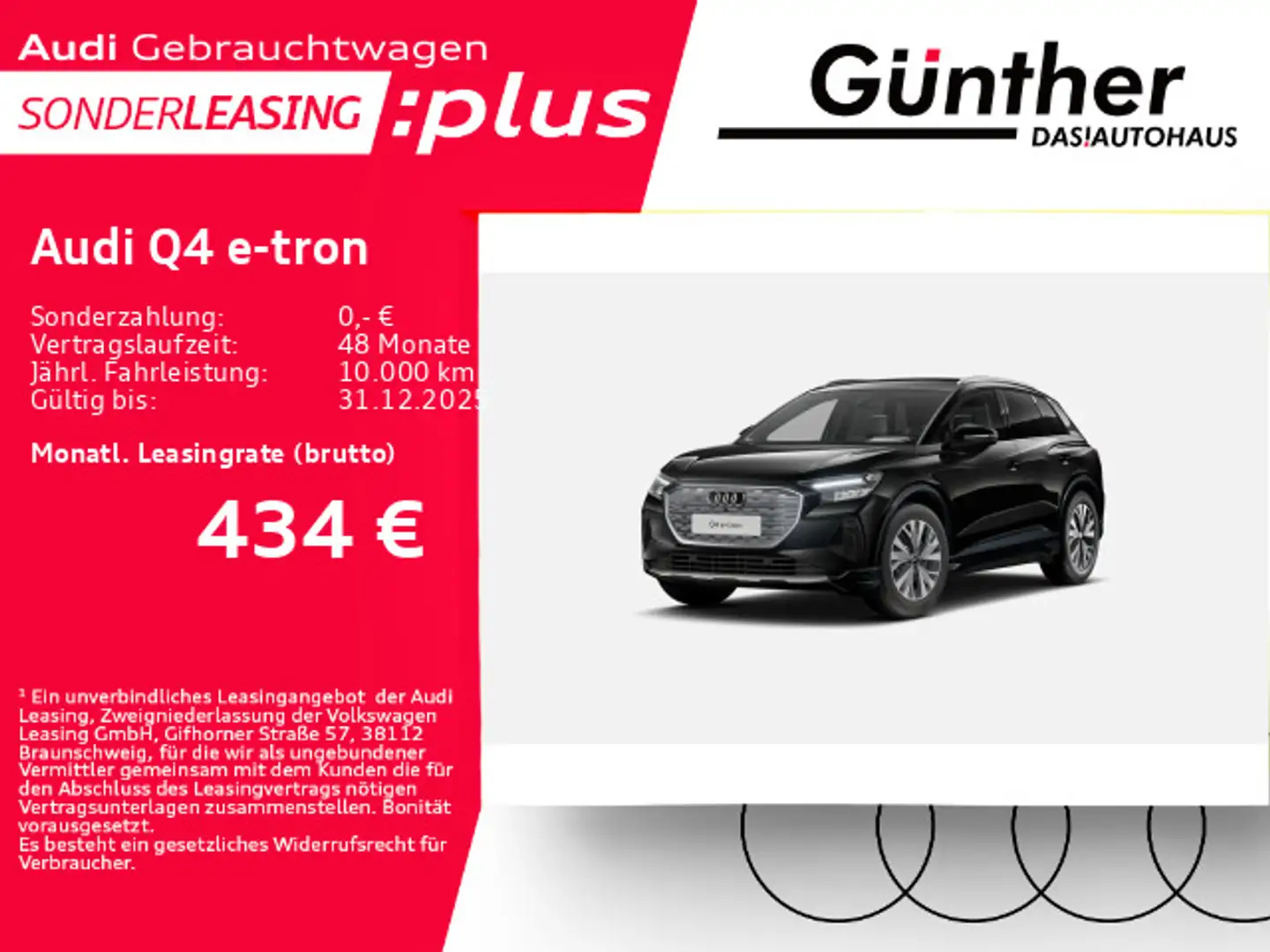 Audi Q4 e-tron 55+WINTERRÄDER+AHK+KAMERA+LEDER+SOUND+ Noir - 1