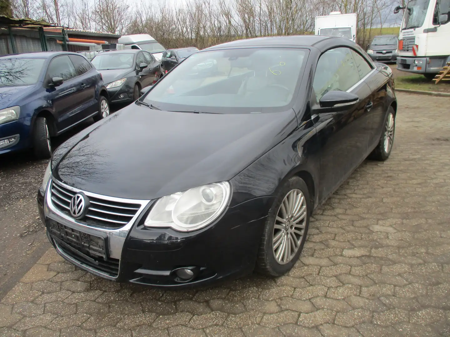Volkswagen Eos 2.0 TDI-Leder-Klima-Alu-Euro-5- Schwarz - 1