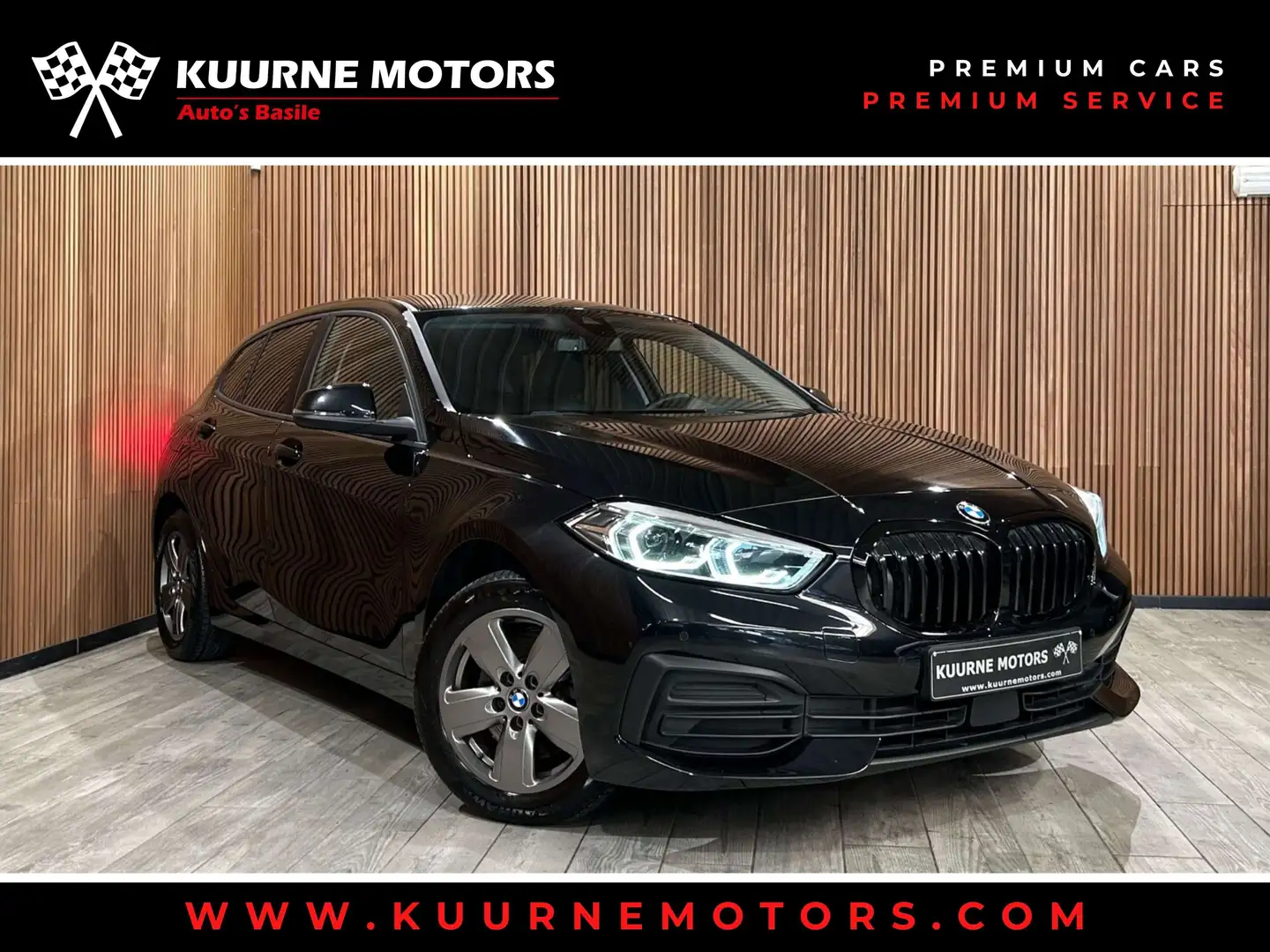 BMW 116 d Led/Leder/Gps/Dab/Cruise/Carplay *1j garantie* Zwart - 1