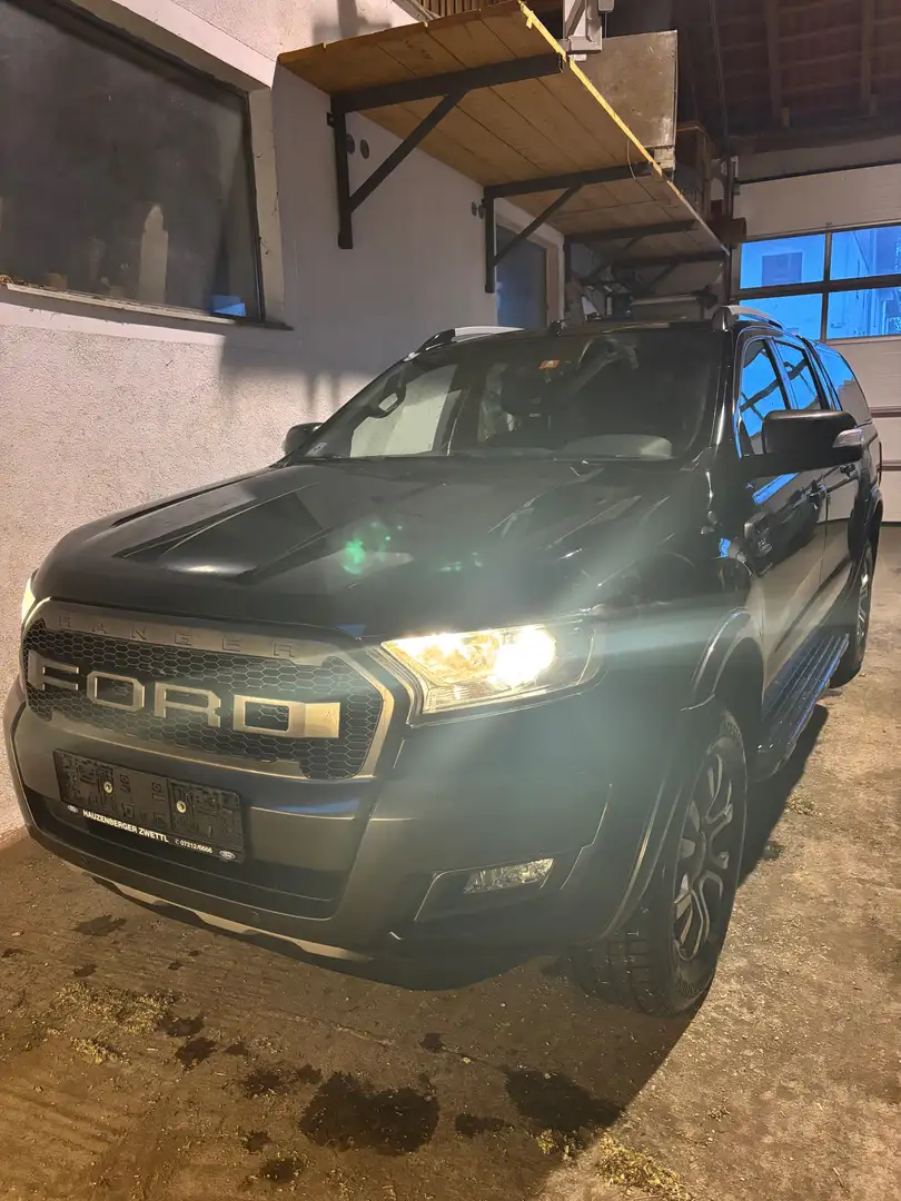 Ford Ranger Ranger Doppelkabine Wildtrak 4x4 2,0 EcoBlue Aut. Wildtrak Schwarz - 1