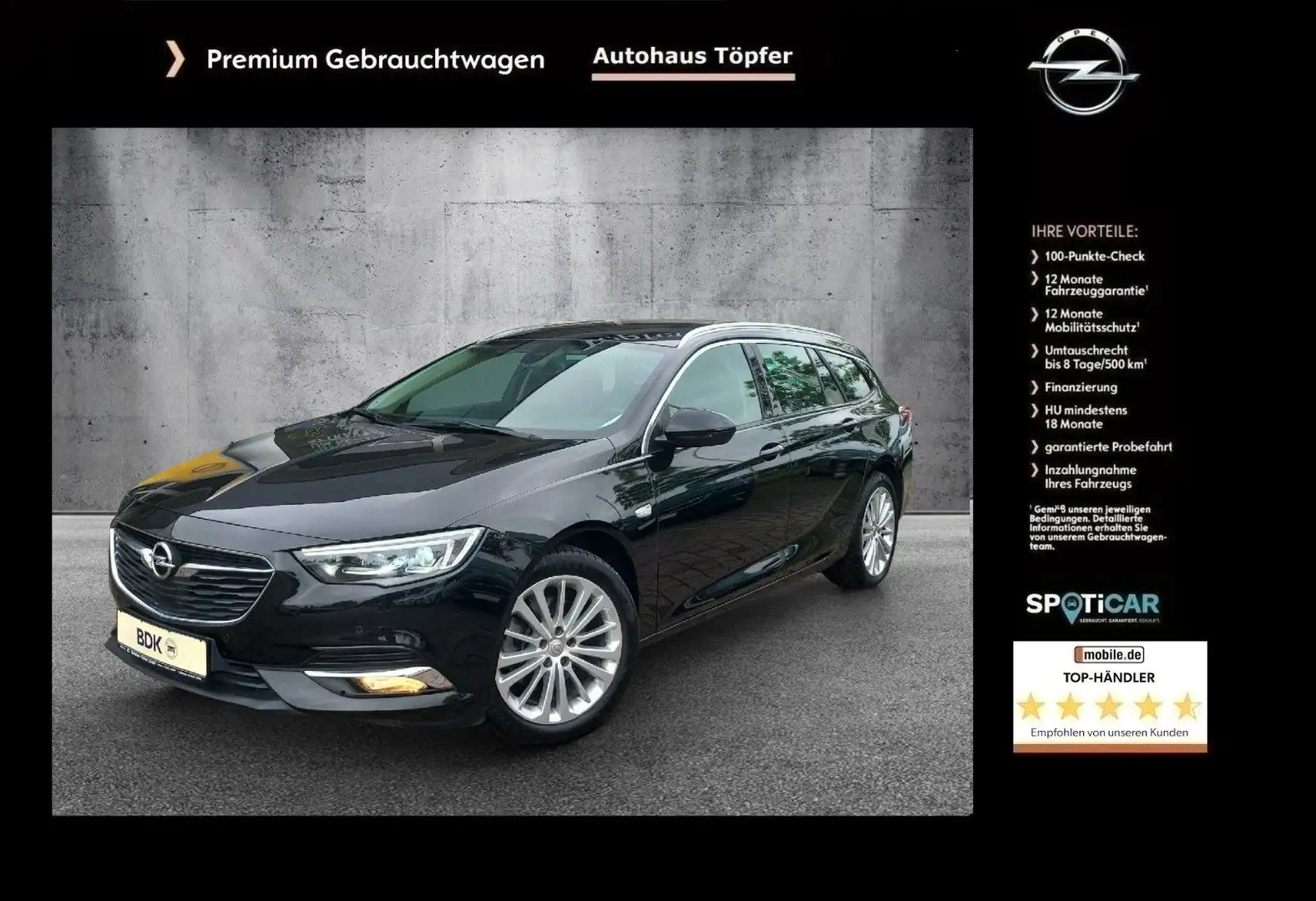 Opel Insignia B ST Premium "Innovation 4x4" 1-Hand Negro - 1