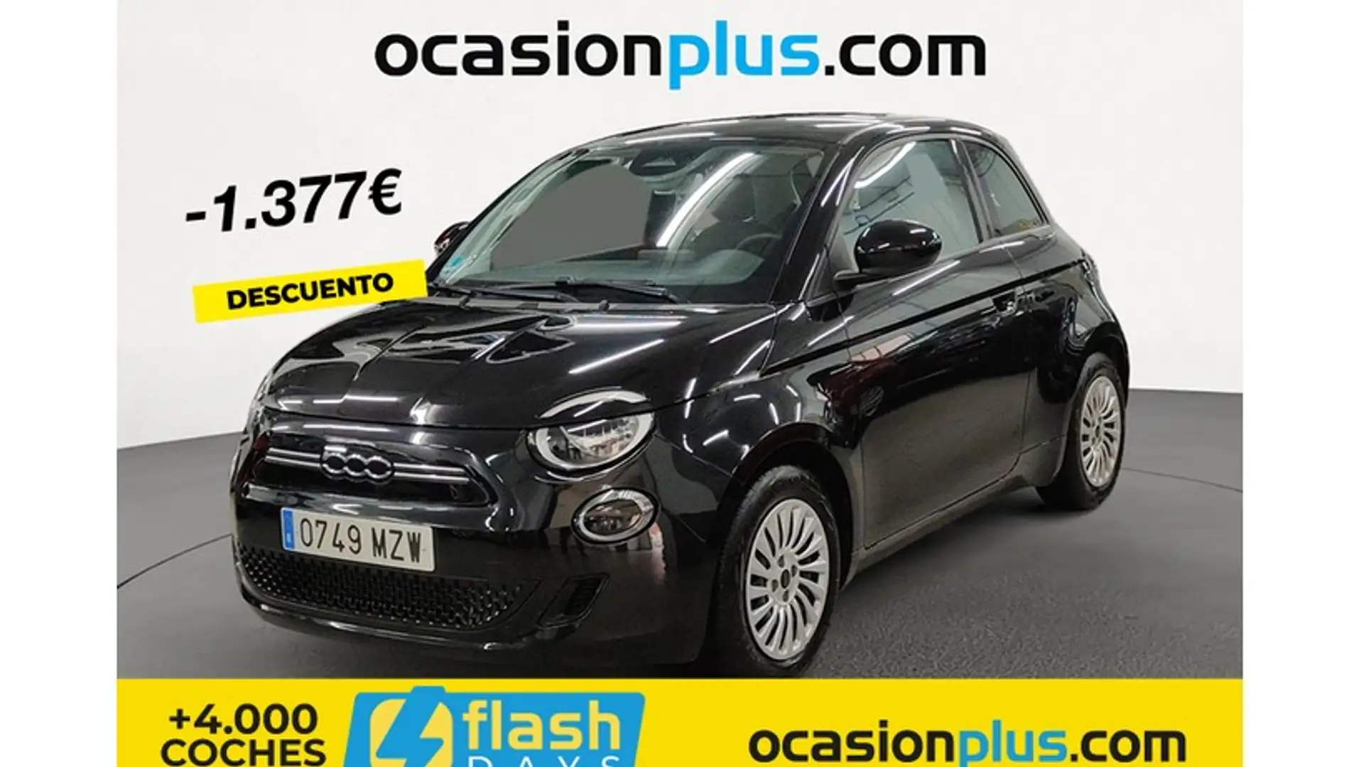 Fiat 500e 70Kw Action Negro - 1