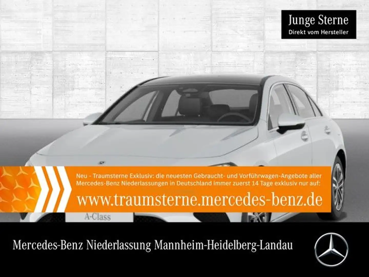 Mercedes-Benz A 200 d Lim PROGRESSIVE+PANO+AHK+LED+KAMERA+8G Blanc - 1