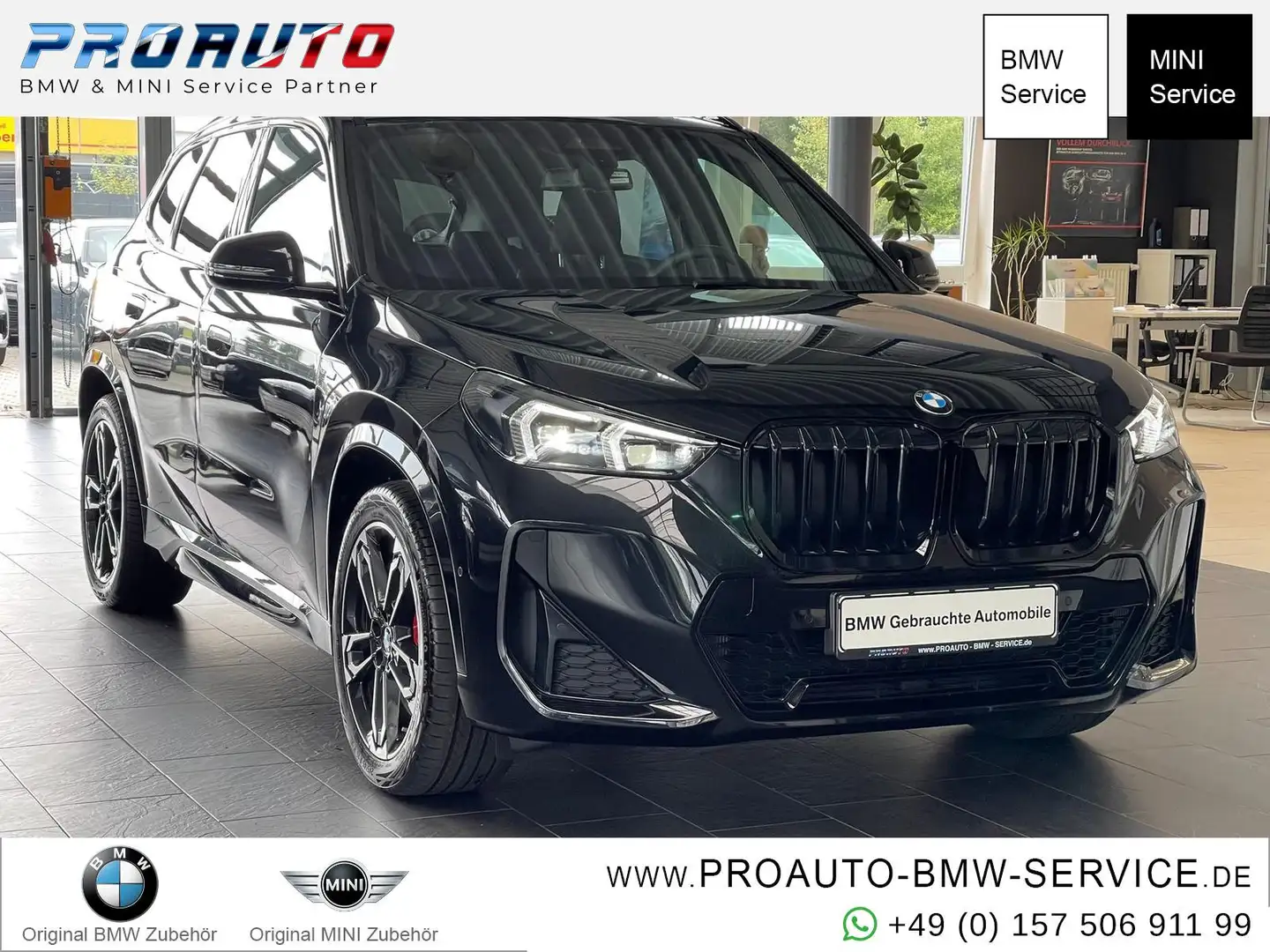 BMW X1 18i sDrive M Sport Pro A-LED/AHK/Pano/Shadow Schwarz - 1