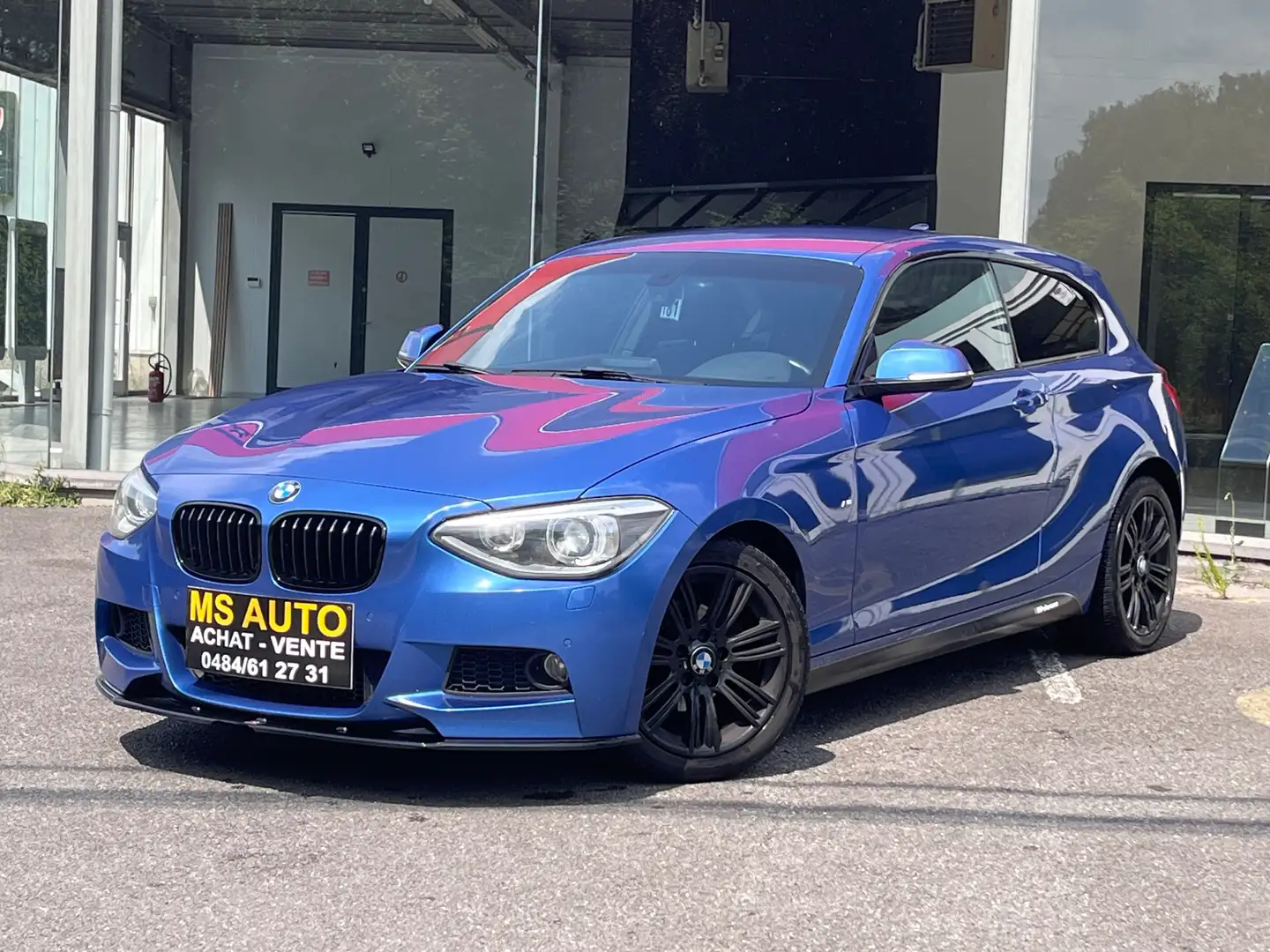 BMW 116 116d Aut // PACK M // garantie * Blauw - 1