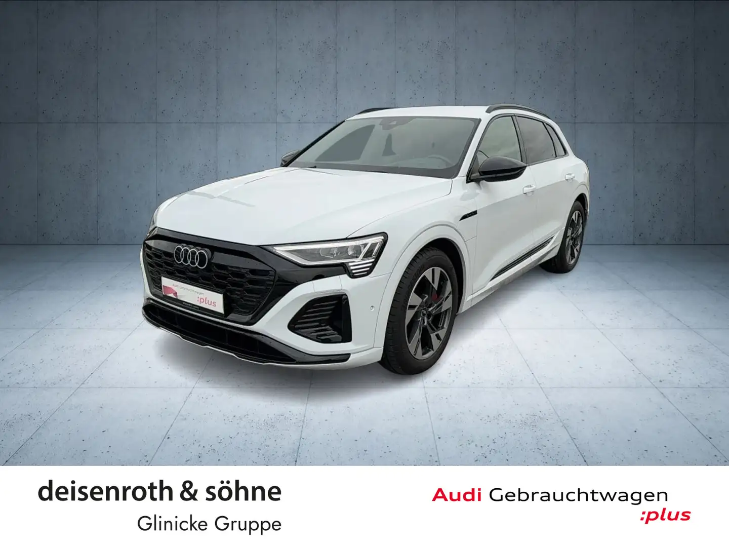 Audi Q8 e-tron S line 50 qu. 0,25%/Matrix/HuD/Assist/ Weiß - 1