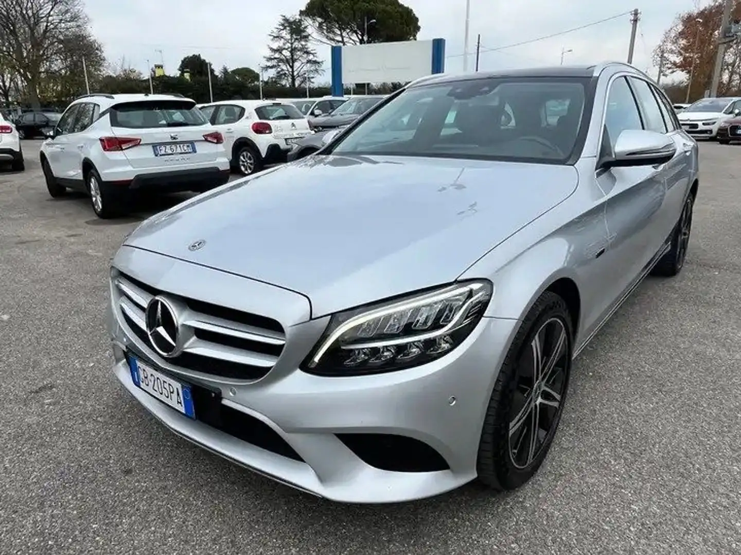 Mercedes-Benz C 300 C SW 300 de eq-power Business auto TETTO - GB205PA Argento - 2