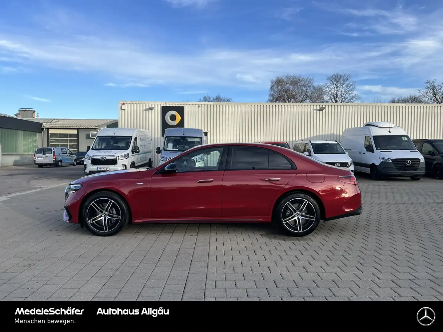 Mercedes-Benz E 300 E 300 de 4M AMG Night 360° LEDER Sitzklima 4D-B. Rot - 2