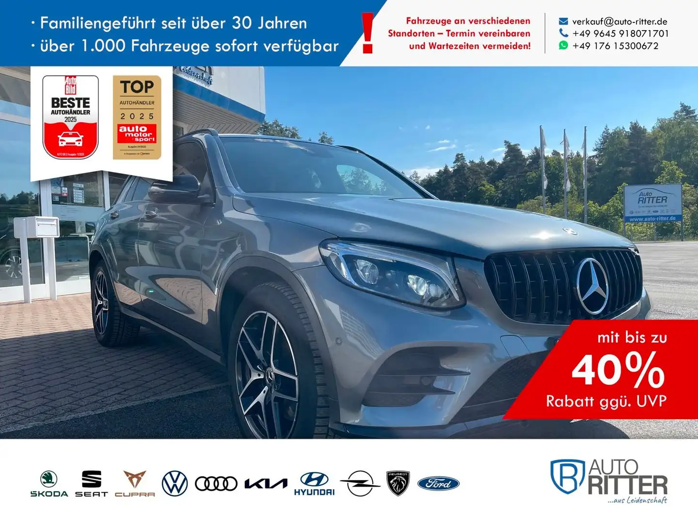 Mercedes-Benz GLC 300 d AMG Night Paket|PANO|AHK Grau - 1
