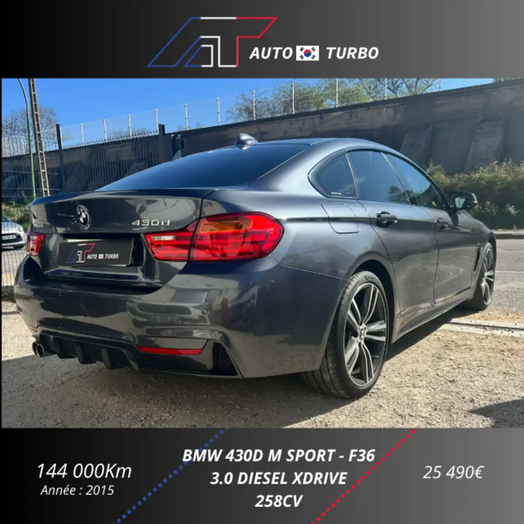 BMW 430 (F36) 430 D 258CH M SPORT Schwarz - 2
