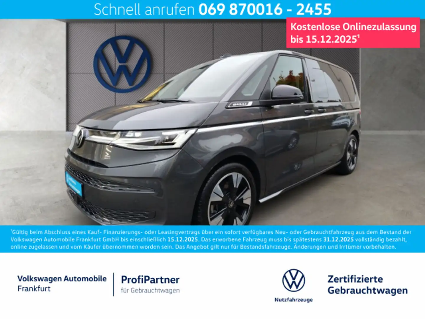 Volkswagen T7 Multivan T7 Multivan 1.5 TSI DSG eHybrid 4Motion Style IQ Grau - 1