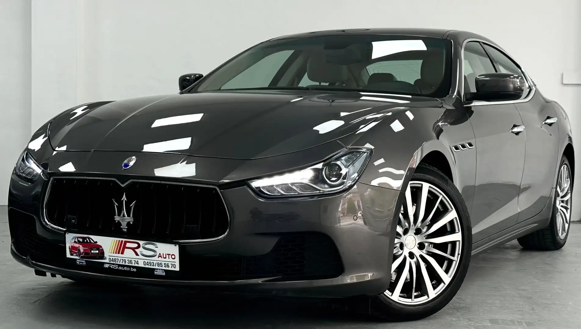 Maserati Ghibli 3.0 D - GARANTIE 12 MOIS-CARNET COMPLET-GPS-CAMERA Gris - 1