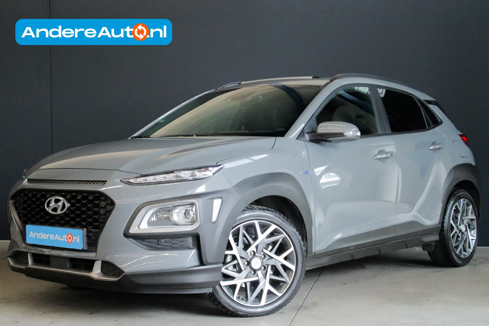Hyundai KONA 1.6 GDI HEV Premium |dealer onderhouden|stoel/stuu Gris - 1