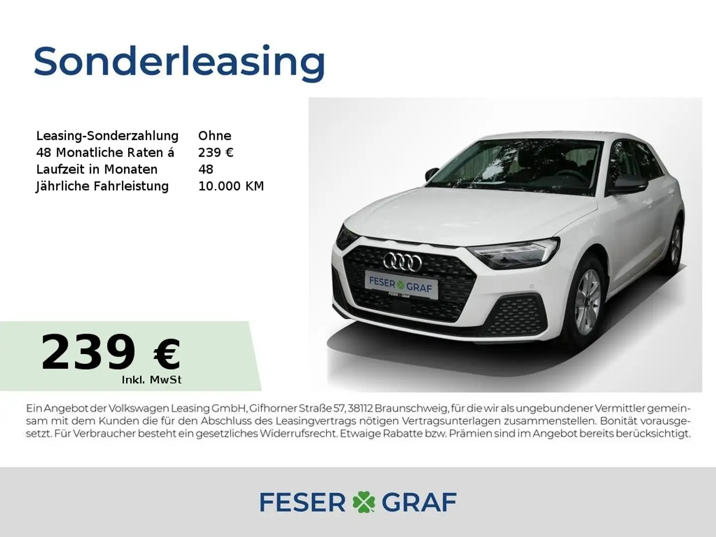 Audi A1 Sportback 30 TFSI LED PDC Sitzh. White - 1