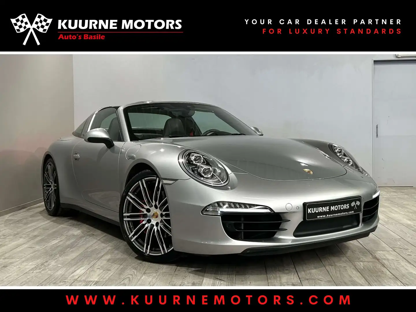 Porsche 911 Targa 4S PDK Alu20\/Leder/Cam/Gps *i.o.v. klant* Argent - 1
