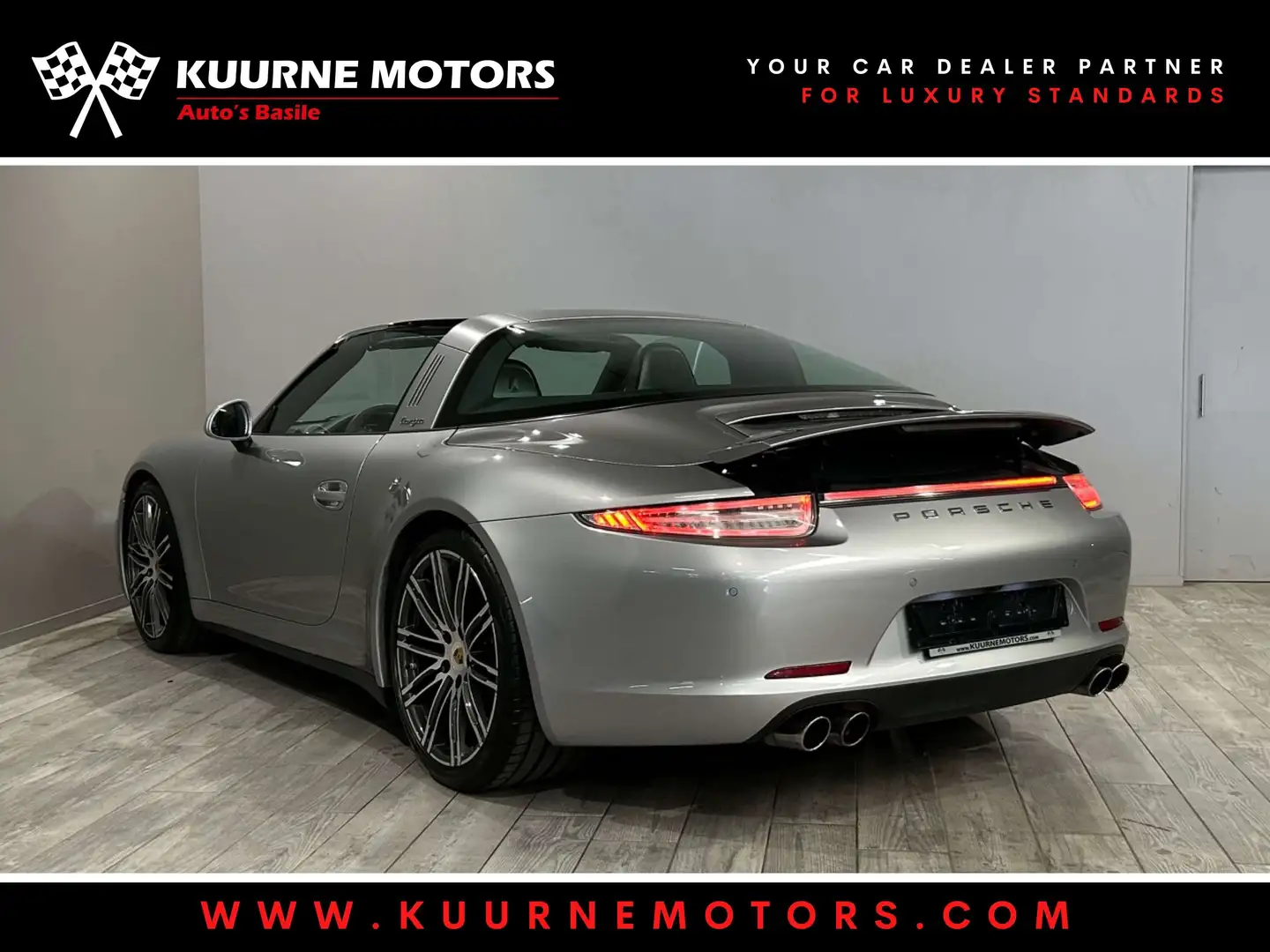 Porsche 911 Targa 4S PDK Alu20\/Leder/Cam/Gps *i.o.v. klant* Argent - 2