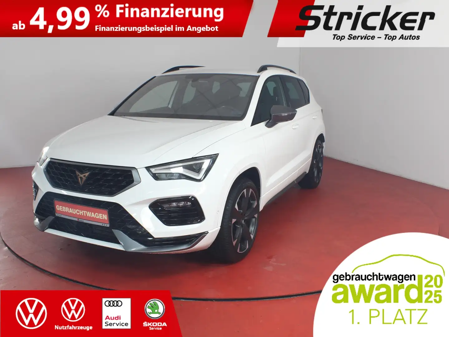 CUPRA Ateca 2.0TSI DSG 4Drive 344,-ohne Anzahlung Navi Weiß - 1
