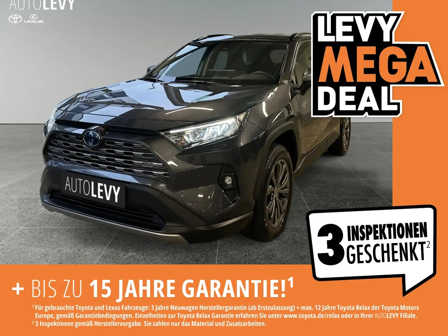 Toyota RAV 4 RAV4 2.5 Hybrid Teamplayer Kamera+CarPlay+PDC+SHZ Grau - 1