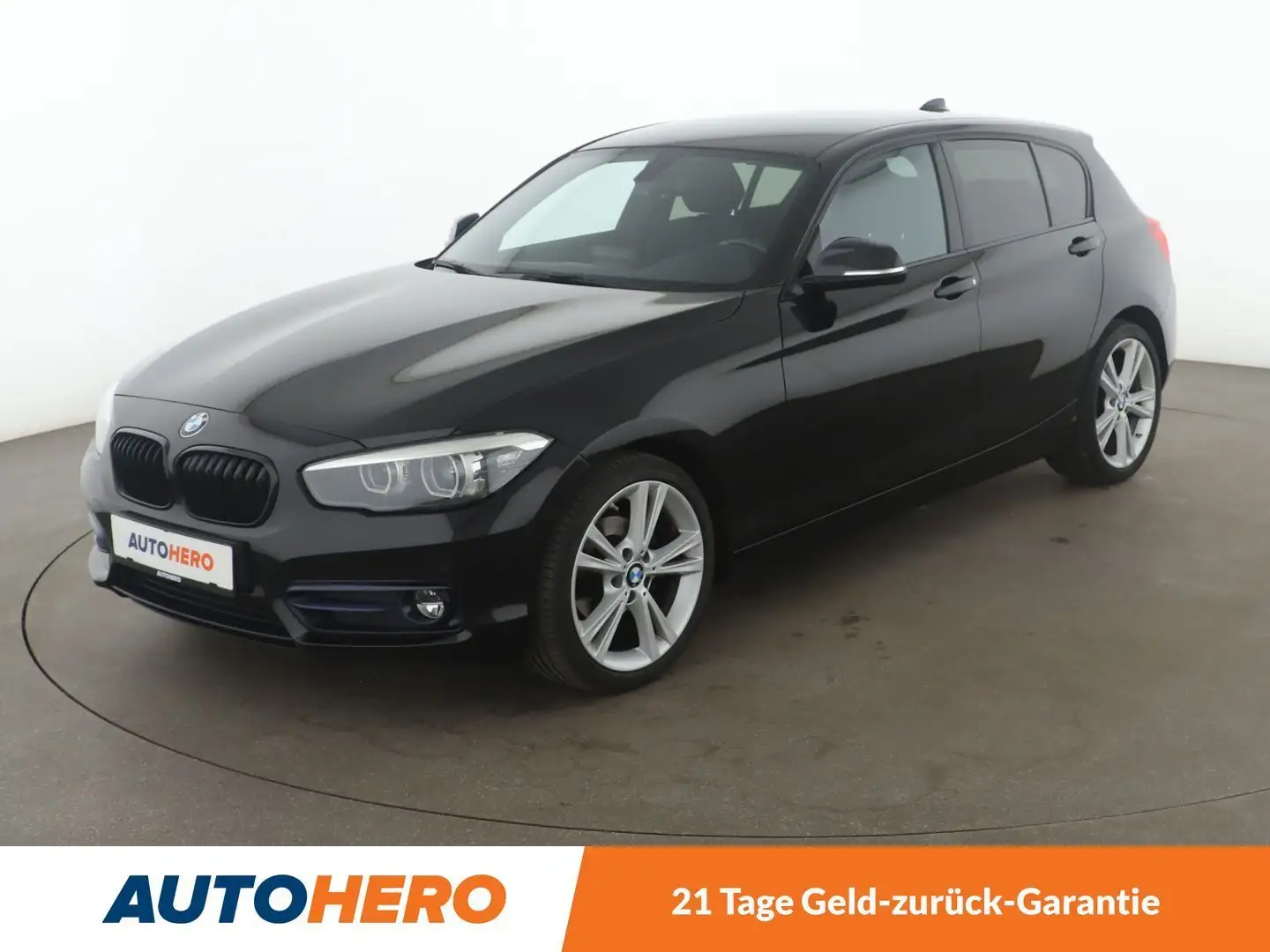 BMW 118 118i Edition Sport Line Shadow *NAVI*LED*TEMPO*PDC Schwarz - 1
