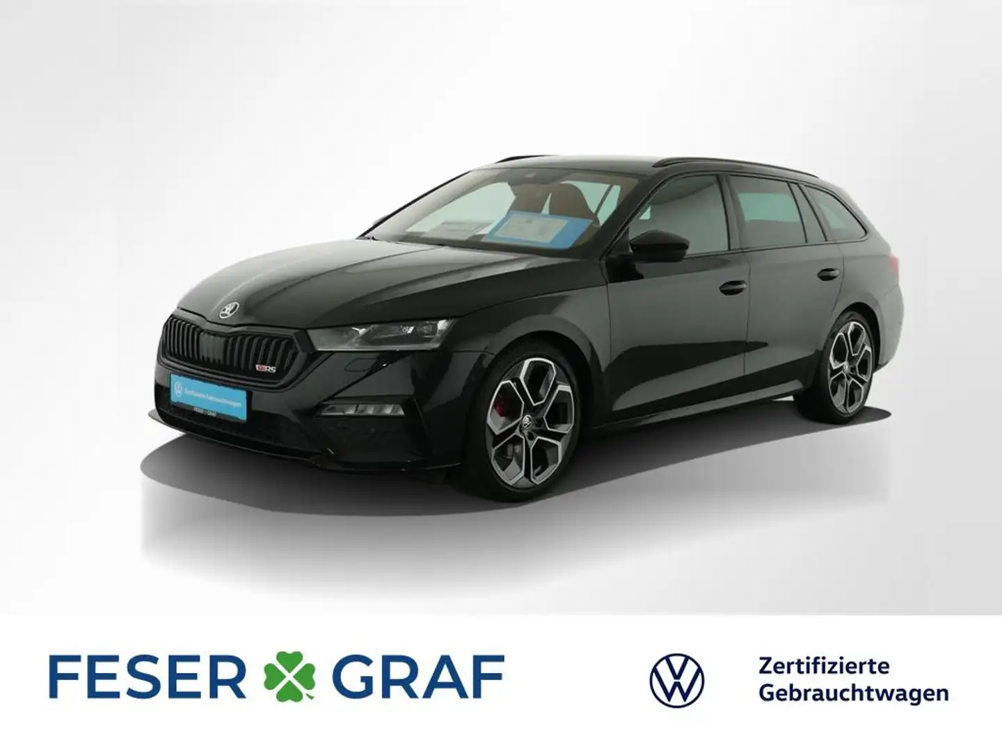 Skoda Octavia Combi RS 2.0 TDI DSG Navi AHK HUD LED ACC Schwarz - 1