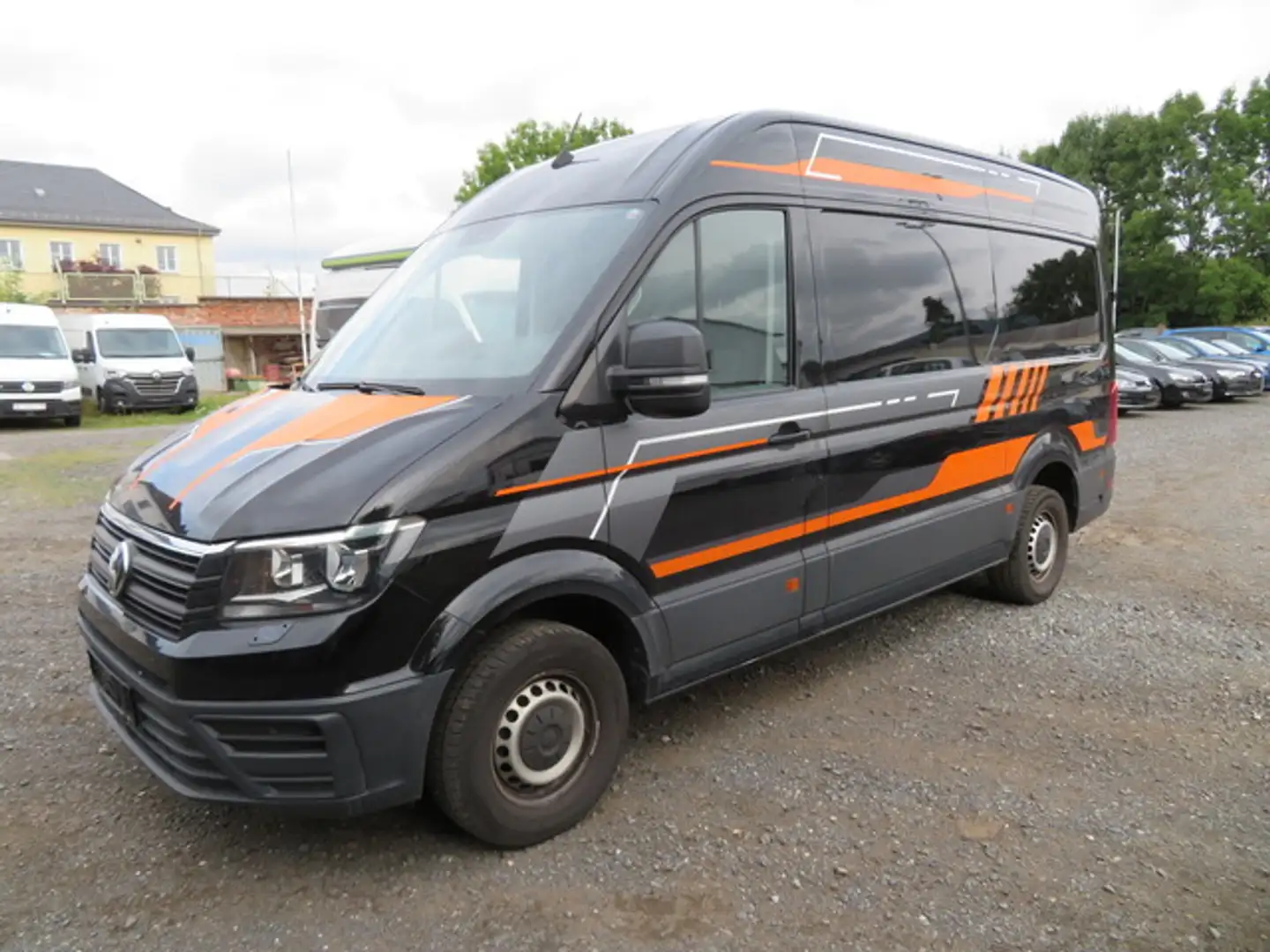 Volkswagen Crafter 35 2.0 TDI Kasten MR HD RWD Ahk Fahrass Noir - 1