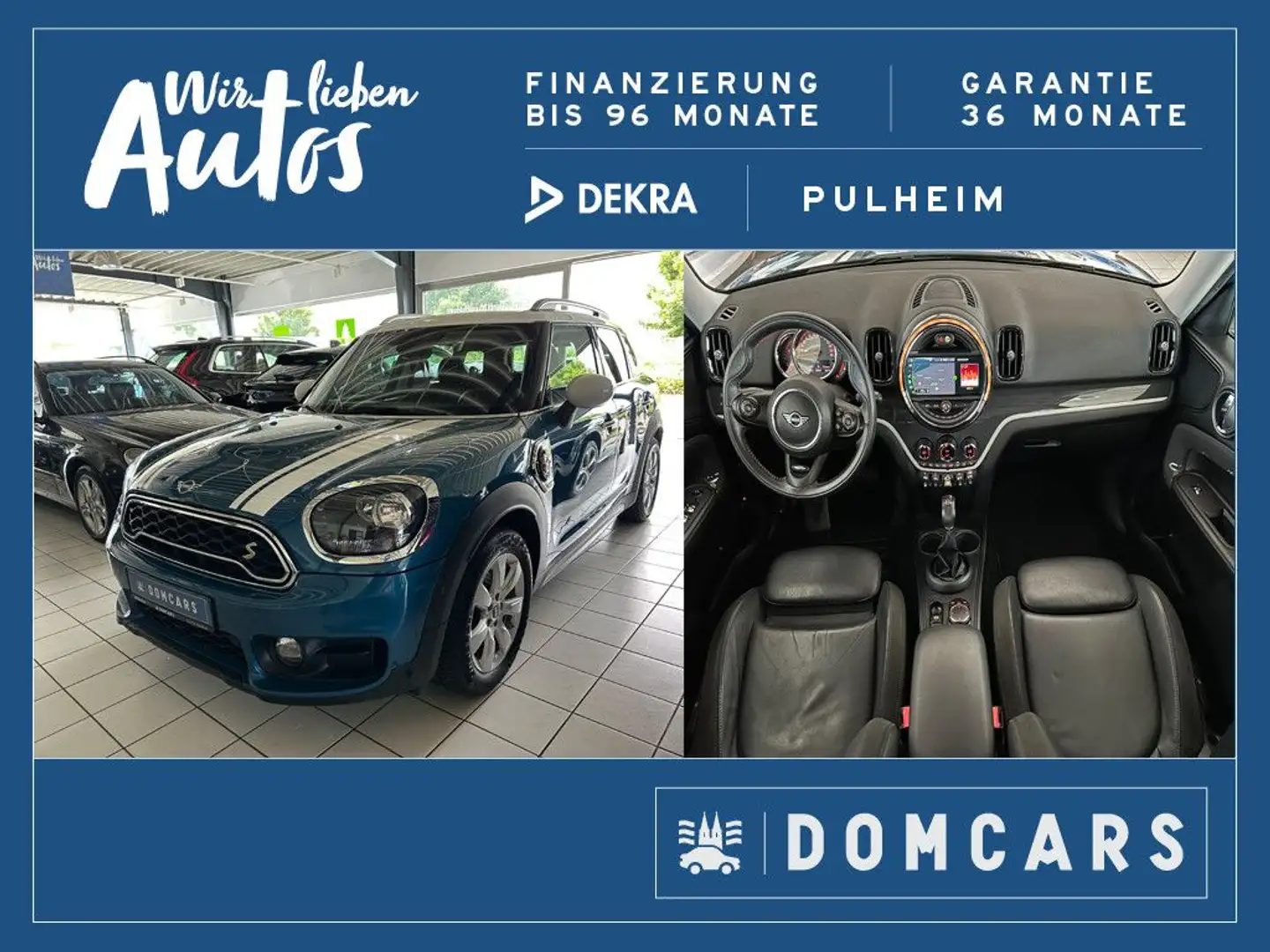 MINI Cooper SE Countryman All4/LEDER/GARANTIE/NAVI/ Albastru - 1