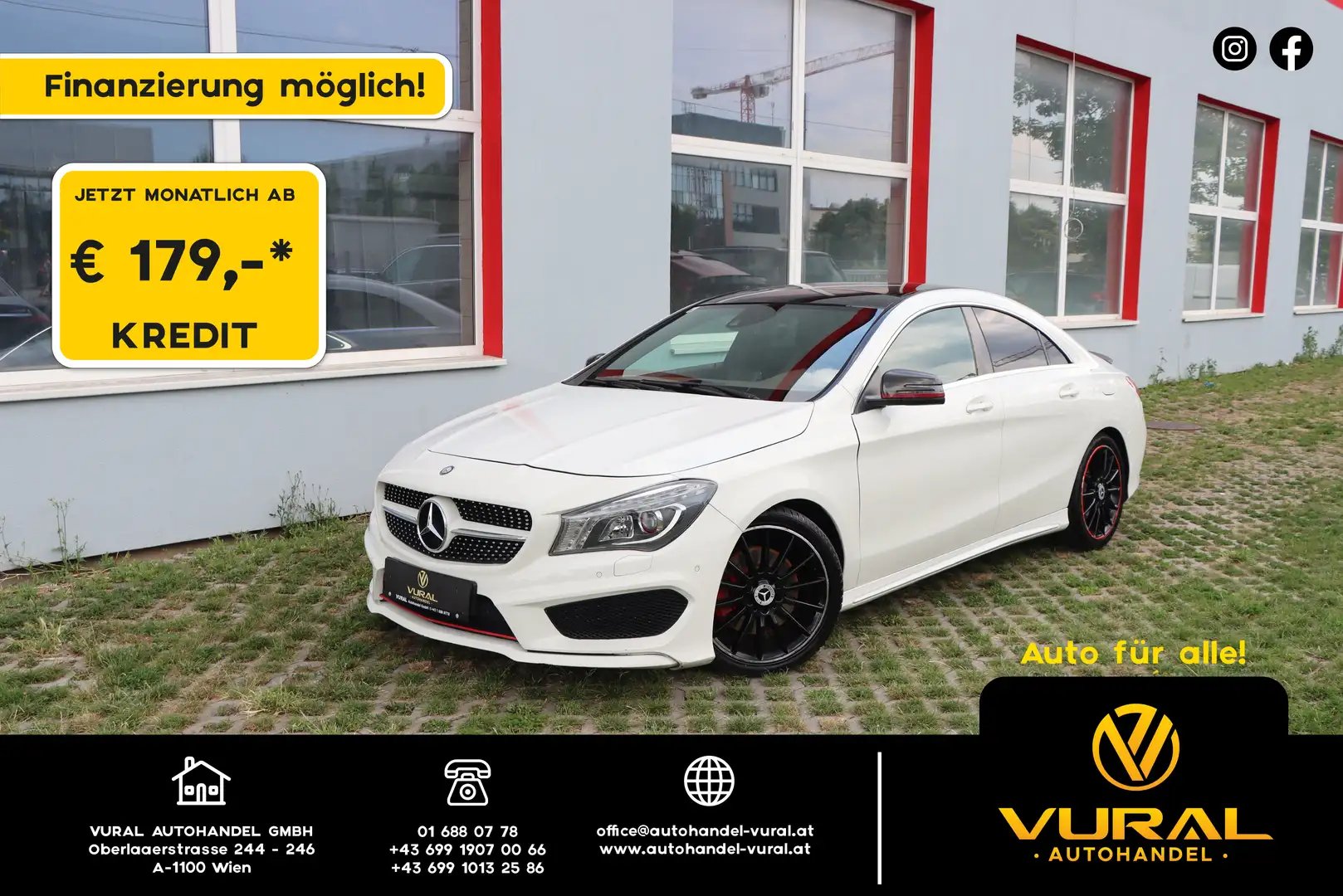 Mercedes-Benz CLA 220 CLA 220 CDI d Aut. | AMG-LINE | PANORAMA | LEDER | Weiß - 1