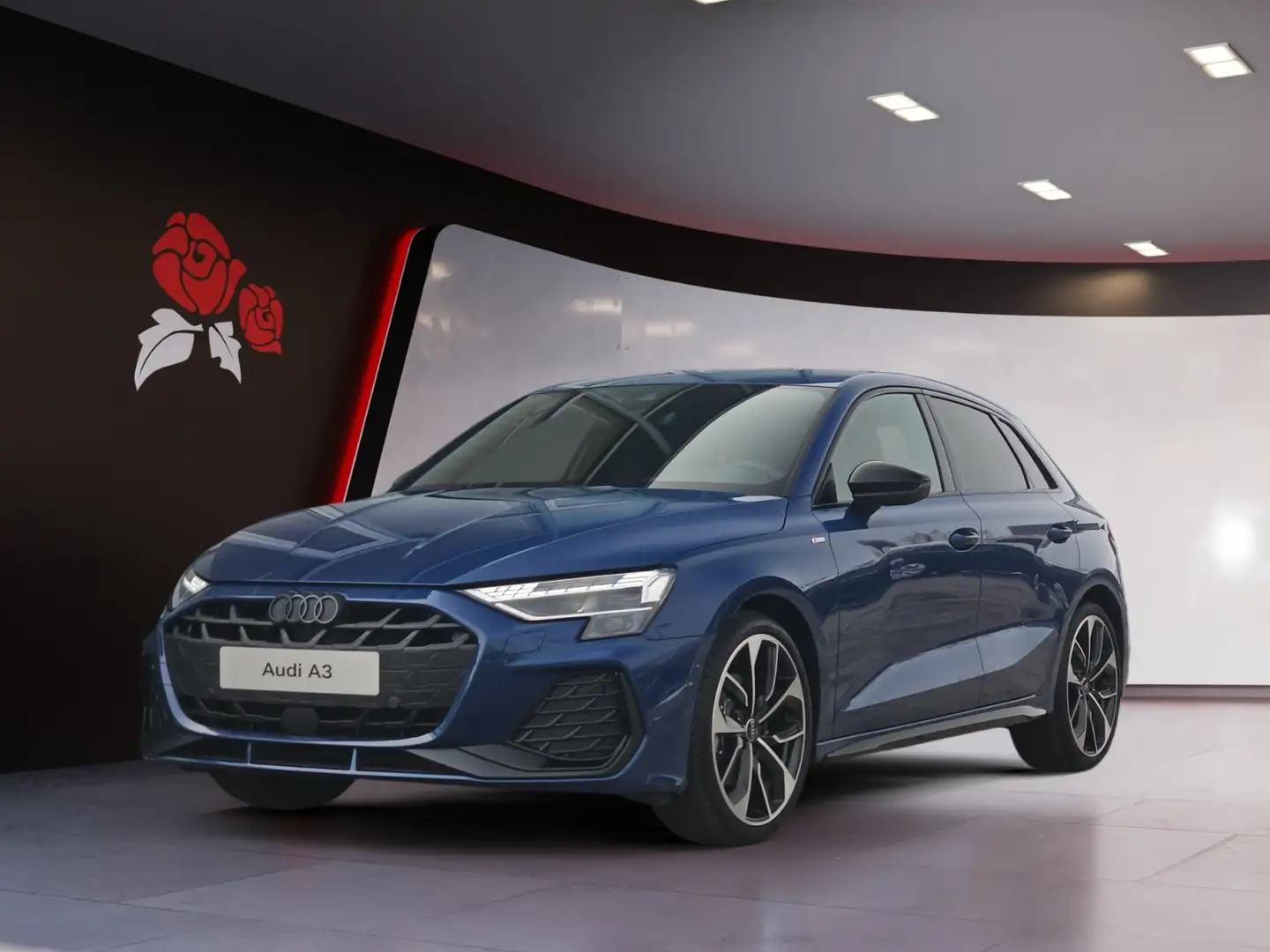 Audi A3 Sportback 35 1.5 TFSI S-tronic S-line AHK RFK Mat Blau - 2