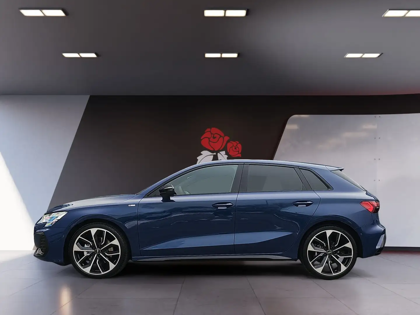 Audi A3 Sportback 35 1.5 TFSI S-tronic S-line AHK RFK Mat Blau - 2