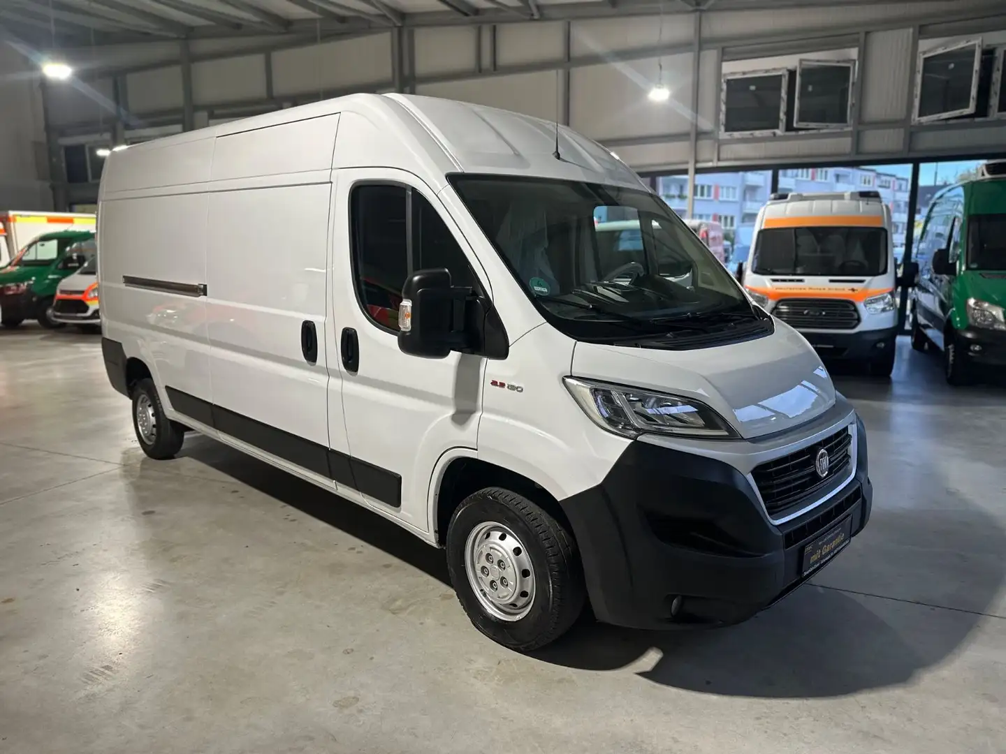Fiat Ducato 35 130 MAXI L4H2*KLIMA*NAVI*AHK*R.CAM*EU6 Blanc - 2