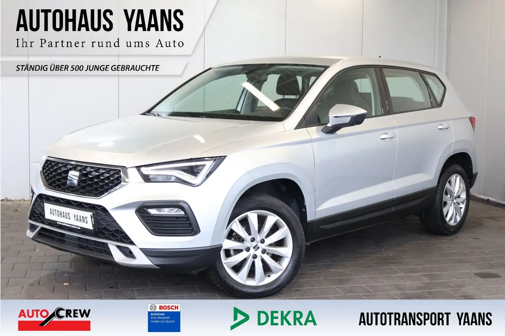 SEAT Ateca 1.5 TSI Style AID+CARPLAY+LED+17"+AHK Silber - 1