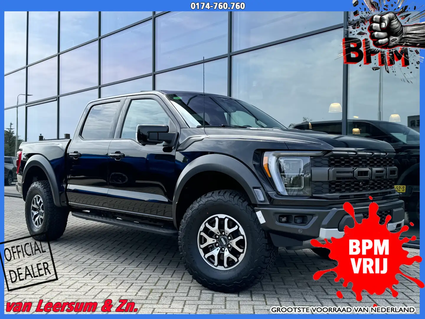 Ford F 150 USA PICKUP RAPTOR | Pano | B&O | 360 graden camera Schwarz - 1