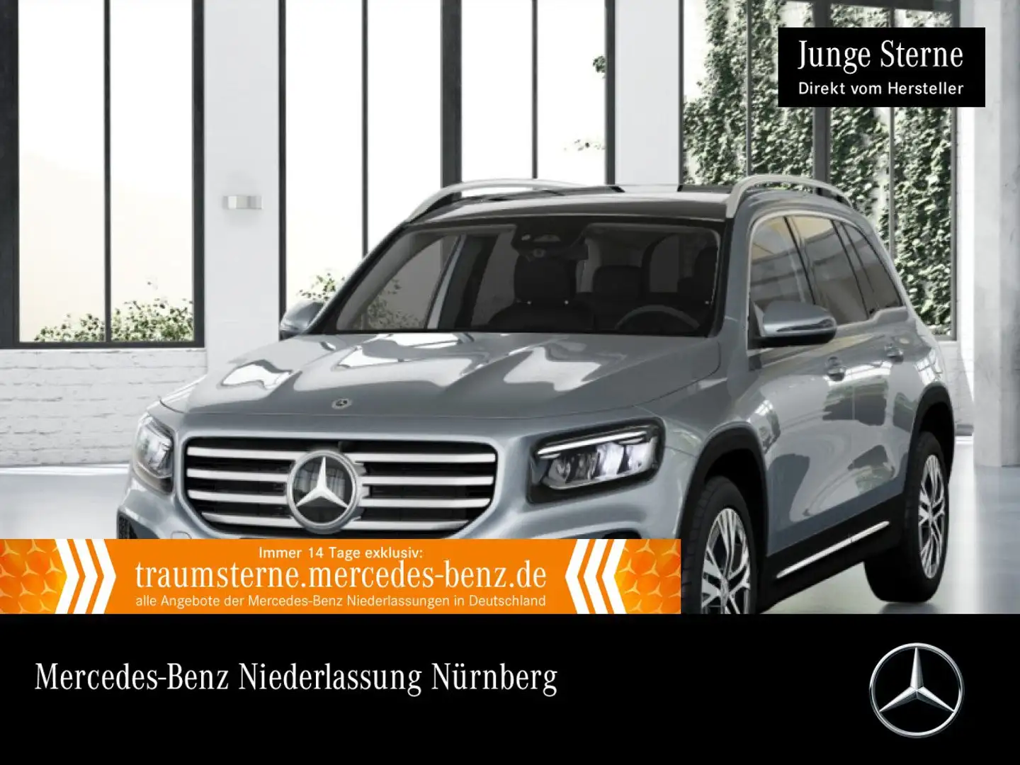 Mercedes-Benz GLB 220 d 4M PROGRESSIVE+PANO+360°+LED+STHZG+TOTW Zilver - 1