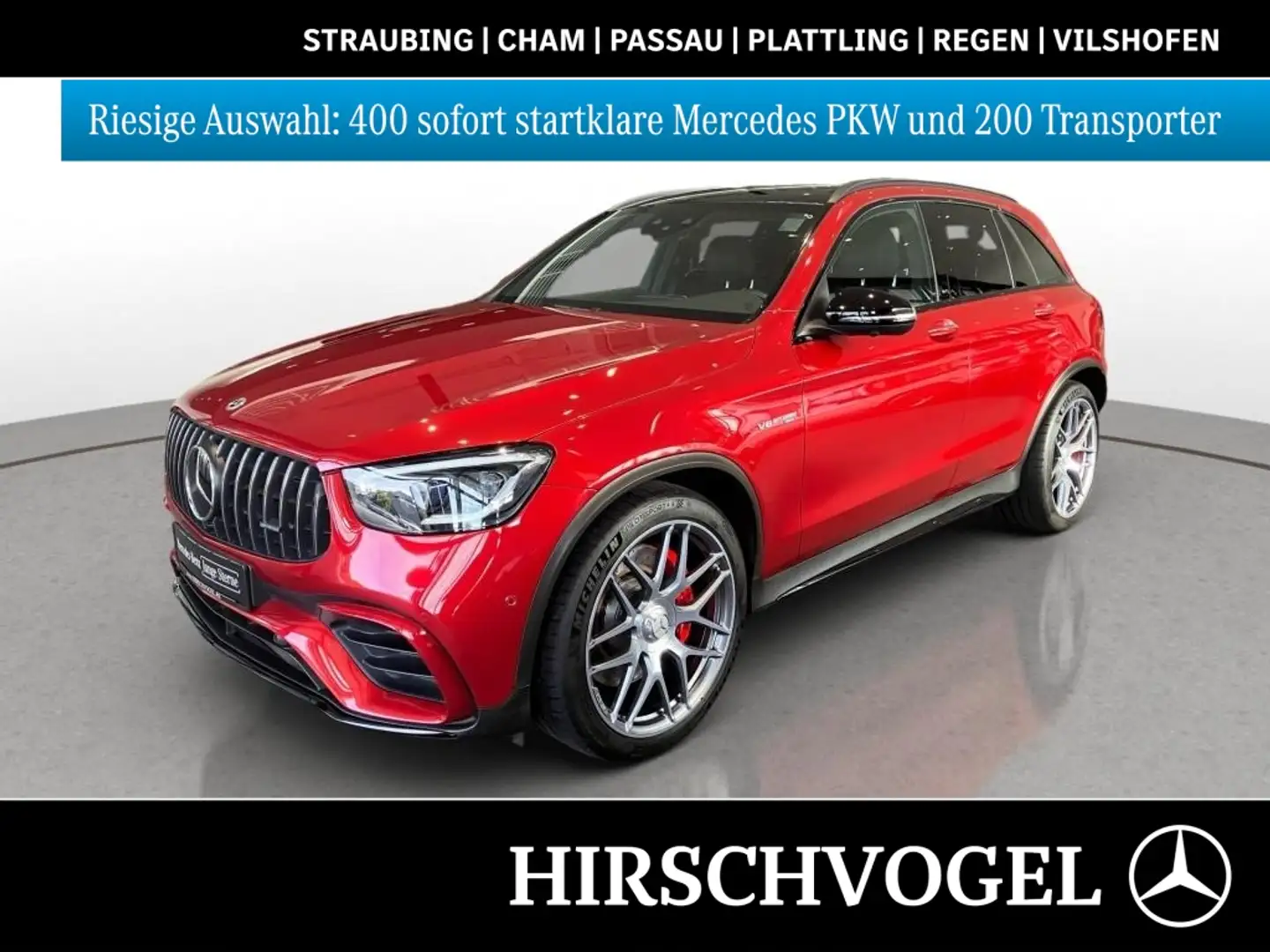 Mercedes-Benz GLC 63 AMG S 4M+ Drivers-P+Pano+AHK+DISTRON+Memo Rot - 1