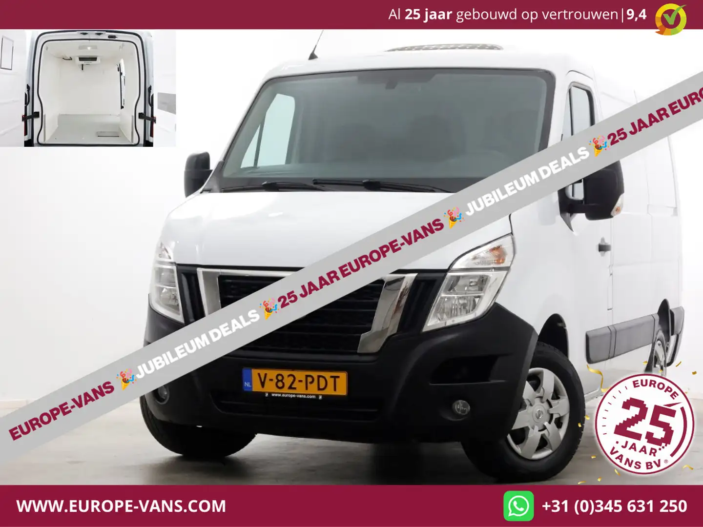Nissan NV400 / Master 2.3 dCi 150pk L1H1 Automaat Koelwagen Air Weiß - 1