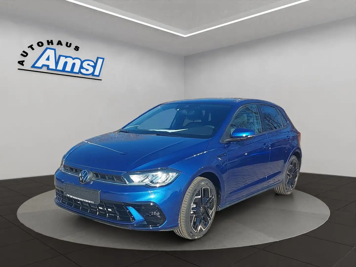 Volkswagen Polo 1.0 TSI R-Line DSG *RKAM*SHZ*Matrix*App- Connect* Blau - 2