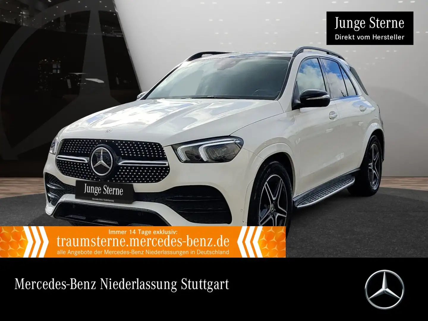 Mercedes-Benz GLE 350 de 4M AMG+NIGHT+PANO+360+AHK+LED+FAHRASS Weiß - 1