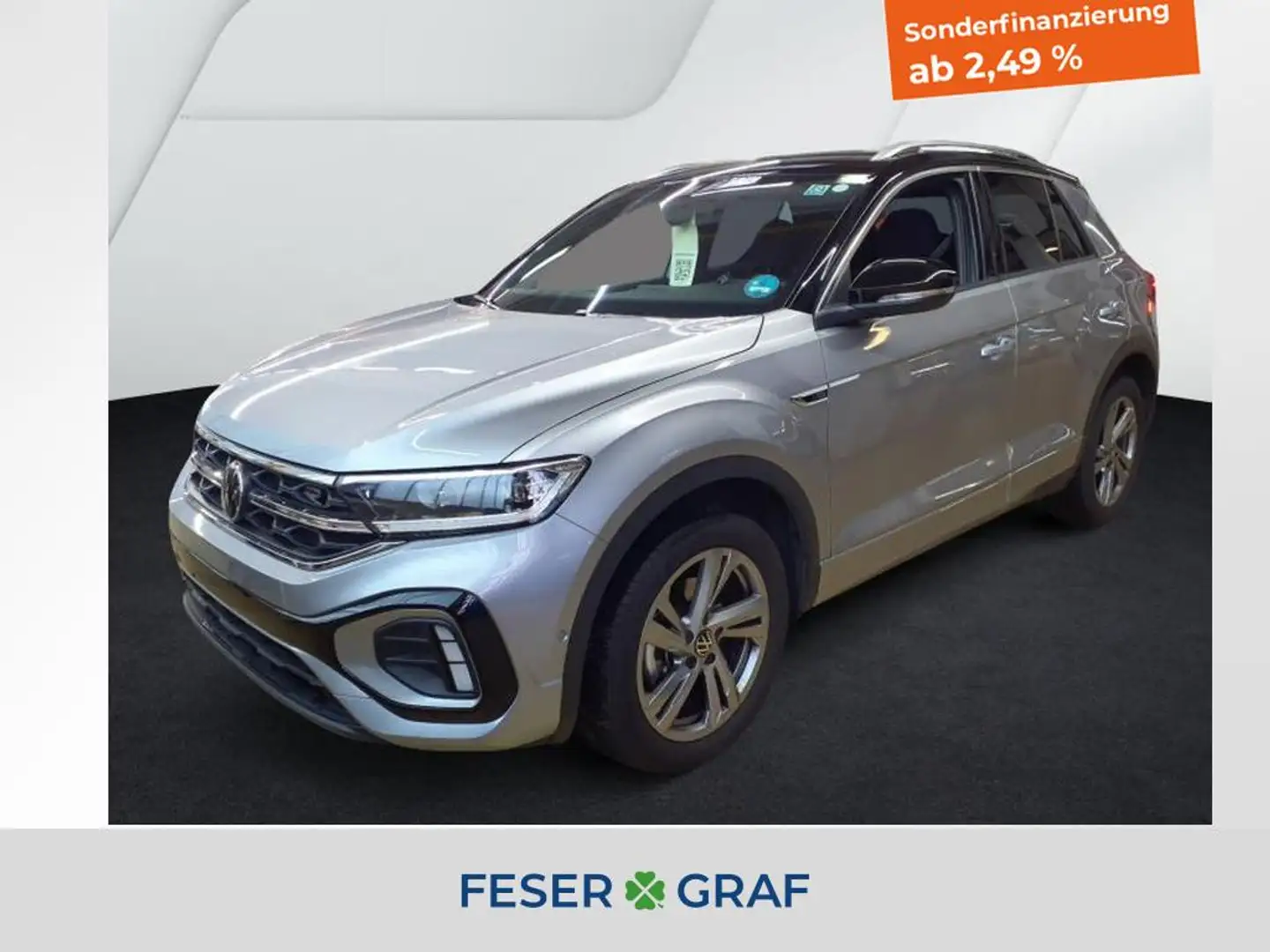 Volkswagen T-Roc 1.5 TSI DSG R-Line AHK KAM NAVI LED-PLUS Silber - 1