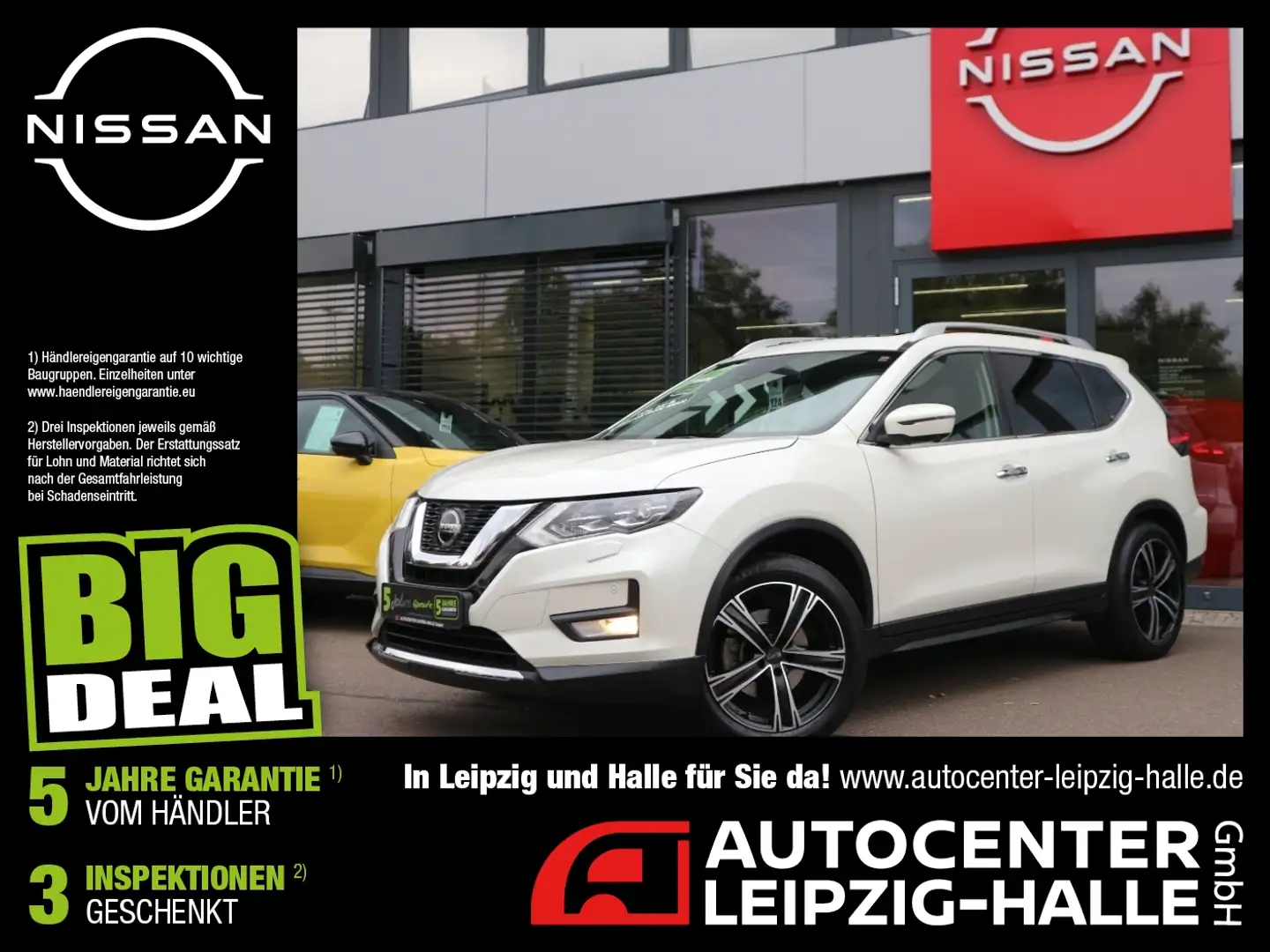 Nissan X-Trail 1.3 DIG-T DCT N-Connecta Pano AHK 7 Sitze Blanc - 1