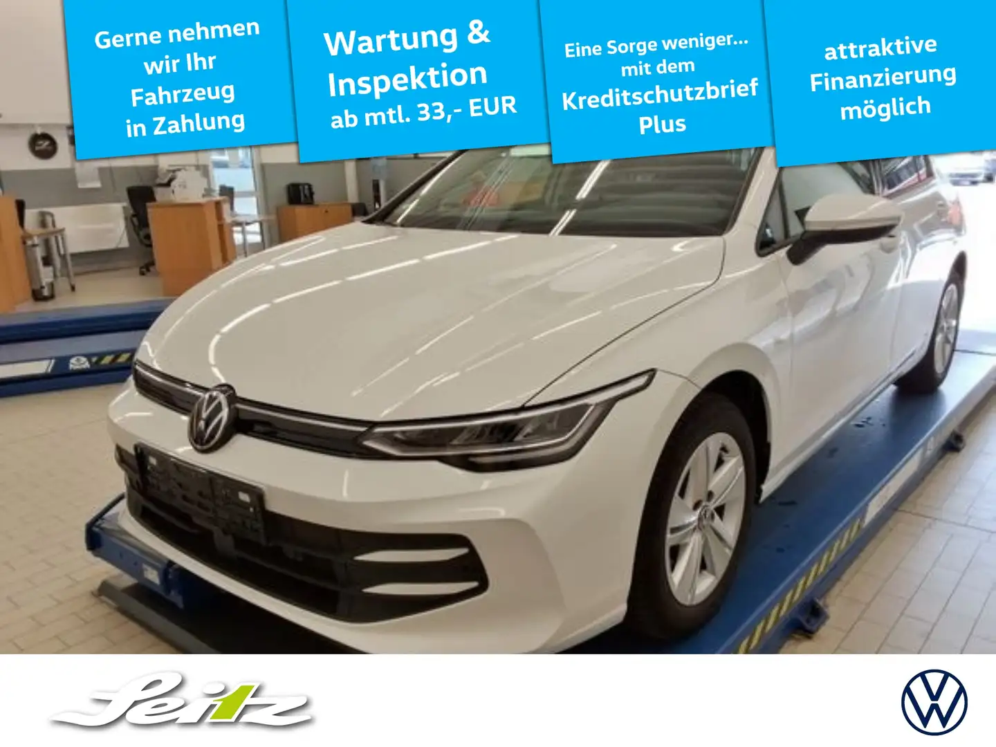Volkswagen Golf VIII 1.5 TSI Life *LED*NAVI*PARKSENSOR* Weiß - 1